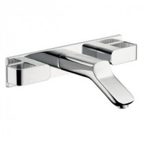 Axor Urquiola Wall-Mount 2-Handle Bathroom Faucet in Chrome