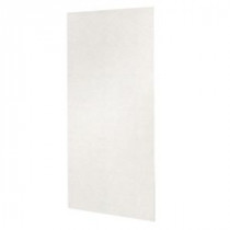48 in. x 96 in. 1-piece Easy Up Adhesive Shower Wall Panel in Tahiti White