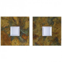 14 in. x 14 in. Copper Square Framed Mirror