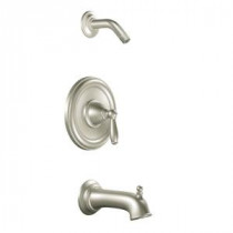 Brantford 1-Handle Posi-Temp Tub and Shower in Brushed Nickel (Valve Sold Separately)