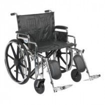 Sentra Extra Heavy Duty Wheelchair with Detachable Desk Arms and Elevating Legrest