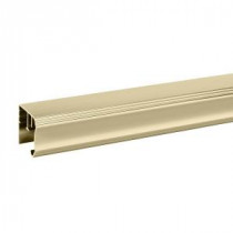 36 in. Pivoting Shower Door Track in Polished Brass