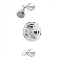 Carrington 1-Handle 3-Spray Tub and Shower Faucet in Chrome