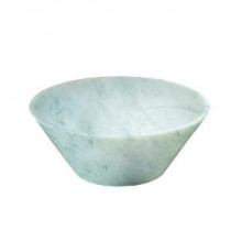 Marble Round Vessel Bowl in Carrara