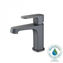 Devon Single Hole 1-Handle 1.2 GPM CALGreen Bathroom Faucet in Matte Black