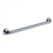 Concealed-Screw Grab Bar in Polished Stainless-Steel