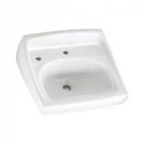 Lucerne Wall-Mounted Bathroom Sink in White