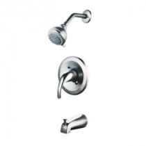 Pressure Balanced Single-Handle 2-Spray Tub and Shower Faucet in Polished Chrome