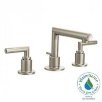 Arris 8 in. Widespread 2-Handle Bathroom Faucet Trim Kit in Brushed Nickel (Valve Sold Separately)