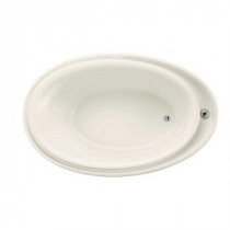 Purist 6 ft. Reversible Drain Drop-in Acrylic Soaking Tub in Biscuit