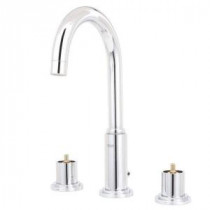Atrio 8 in. Widespread 2-Handle High-Arc Bathroom Faucet in StarLight Chrome (Handles Sold Seperately)