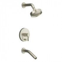 Stillness 1-Handle Single-Spray Tub and Shower Faucet Trim Only in Vibrant Brushed Nickel