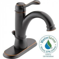 Porter Single Hole Single-Handle High Arc Bathroom Faucet in Oil Rubbed Bronze