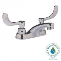 Monterrey 4 in. Centerset 2-Handle Bathroom Faucet in Polished Chrome with Wrist Blade Handles