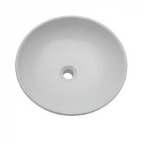 Classically Redefined Vessel Sink in White
