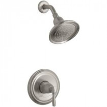 Devonshire 1-Handle Rite-Temp Shower Faucet Trim Kit in Vibrant Brushed Nickel (Valve Not Included)