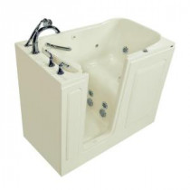 Exclusive Series 48 in. x 28 in. Walk-In Whirlpool Tub with Quick Drain in Linen