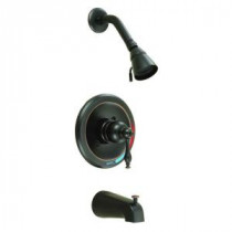 Saratoga Single-Handle 2-Spray Tub and Shower Faucet in Oil Rubbed Bronze
