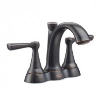 Kempton 4 in. Centerset 2-Handle Bathroom Faucet in Legacy Bronze
