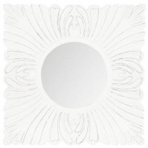 Acanthus 28 in. x 28 in. Solid Wood Framed Mirror