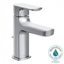 Rizon Single Hole 1-Handle Bathroom Faucet in Chrome
