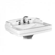 Neo-Venetian Pedestal Lavatory Only in White