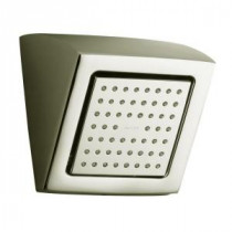 WaterTile 1-Spray 4.75 in. Square Showerhead in Vibrant Polished Nickel