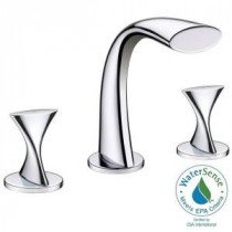 Twist Collection 8 in. Widespread 2-Handle Bathroom Faucet in Chrome