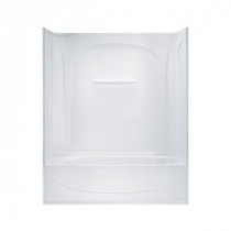 Acclaim 30 in. x 60 in. x 74-1/4 in. Bath and Shower Kit in White