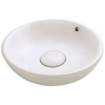 Porcelain Vessel Sink in Bisque