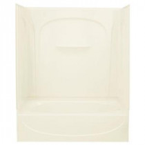 Acclaim 30 in. x 60 in. x 72 in. Standard Fit Bath/Shower Kit in Biscuit