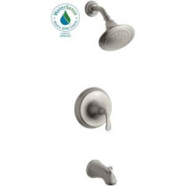 Forte Single-Handle 1-Spray Tub and Shower Faucet in Vibrant Brushed Nickel (Valve Not Included)