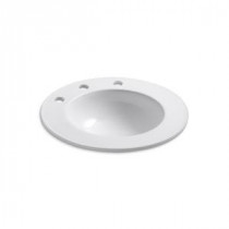 Camber Self-Rimming Bathroom Sink in White