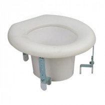 Universal Raised Toilet Seat in White