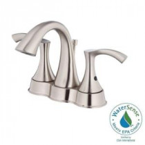 Antioch 4 in. 2-Handle Bathroom Faucet in Brushed Nickel (DISCONTINUED)