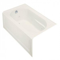Devonshire 5 ft. Whirlpool Tub with Heater and Left-Hand Drain in White
