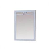 Bombay 30 in. H x 24 in. W Framed Wall Mirror in French Gray