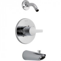 Compel 1-Handle Tub and Shower Faucet Trim Kit in Chrome with Less Shower Head (Valve and Showerhead Not Included)