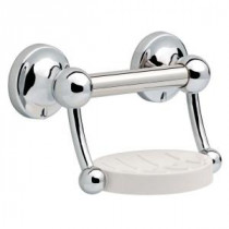 Traditional Soap Dish 5 in. x 7/8 in. Concealed Screw Assist Bar in Polished Chrome