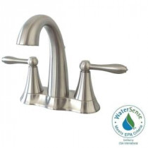 Transitional Collection 4 in. Centerset 2-Handle Bathroom Faucet in Brushed Nickel