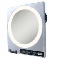 Fogless LED Lighted Shower Mirror in Silver