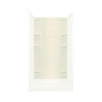 Ensemble 1-1/4 in. x 42 in. x 72-1/2 in. 1-piece Direct-to-Stud Shower Back Wall in Biscuit