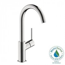 Talis S Single Hole 1-Handle High-Arc Bathroom Faucet in Brushed Nickel