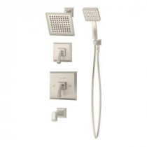 Oxford Single-Handle 1-Spray Tub and Shower Faucet in Satin Nickel