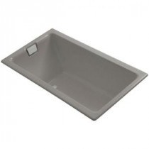 Tea-for-Two 5.5 ft. End Drain Soaking Tub in Cashmere