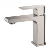 Allaro Single Hole Single-Handle Low-Arc Bathroom Faucet in Brushed Nickel