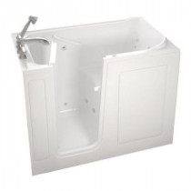 Gelcoat Standard Series 48 in. x 28 in. Walk-In Whirlpool Tub with Quick Drain in White