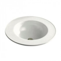 Camber Self-Rimming Bathroom Sink in White