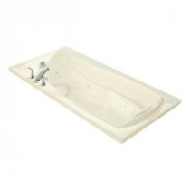 Mariposa 6 ft. Whirlpool Tub with Reversible Drain in Biscuit