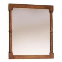 Montaigne 32 in. H x 28 in. W Mirror in Weathered Oak Frame